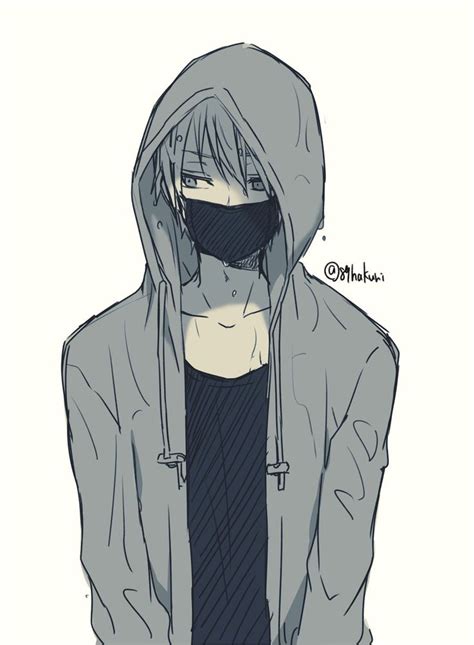 Anime Hoodie Drawing at GetDrawings | Free download