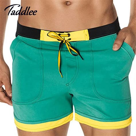 Taddlee Brand Mens Man Swimwear Swimsuits Swim Boxer Board Beach Shorts