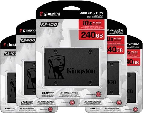 PSA Kit de 5 Unidades de Estado Sólido SSD Kingston Modelo SA40037