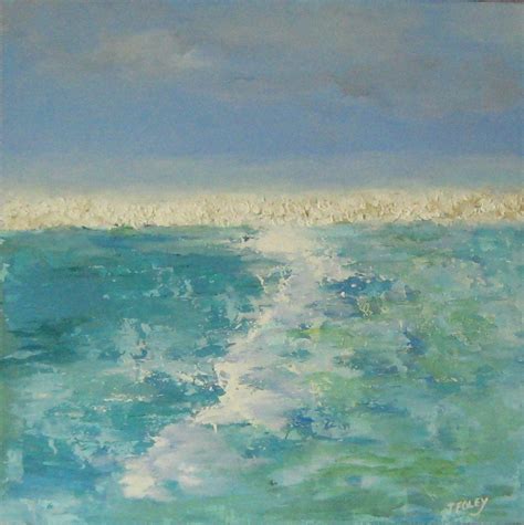 Abstract Ocean Painting original minimalist Surf