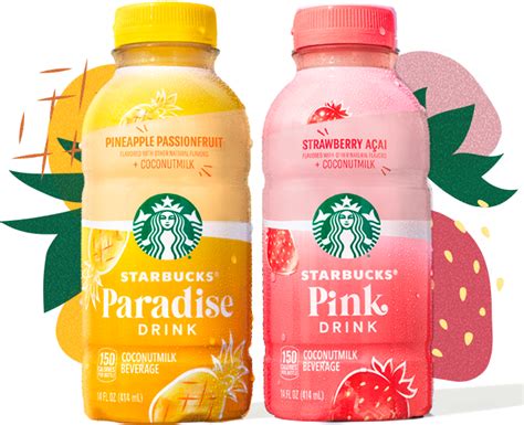 Starbucks Pink Drink And Paradise Drink