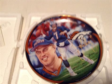 John Elway The Winning Edge Collector Plate Everything Else