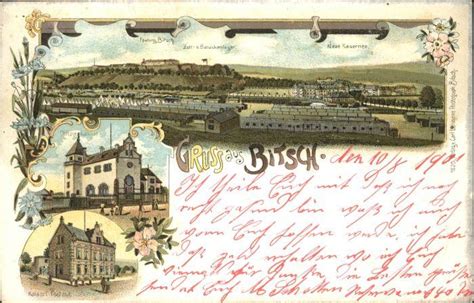 Postkarte Carte Postale Bitsch Lothringen Bitsch Festung