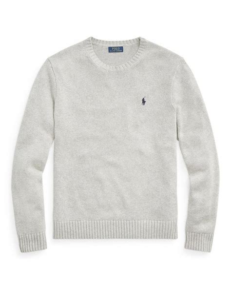 Polo Ralph Lauren Heavy Cotton Knit Jumper Andover Heather Sweater