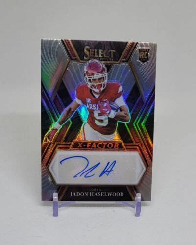 Select Draft Picks 2023 Jadon Haselwood RC X Factor Signatures Silver