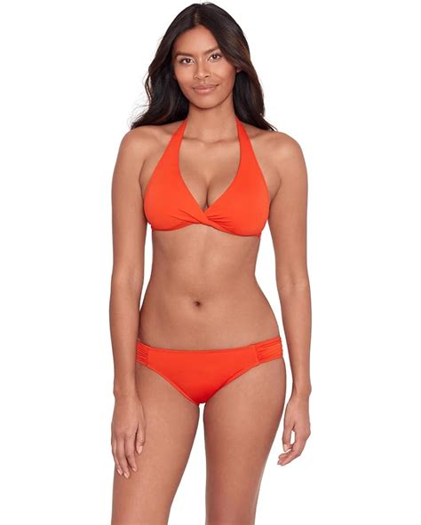 Women S Lauren Ralph Lauren Beach Club Solids Twist Halter Bikini Top