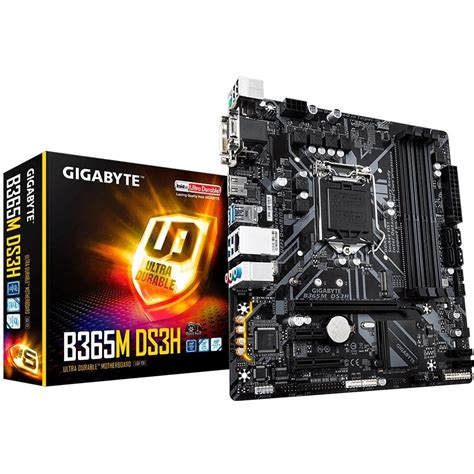 Placa Mãe Gigabyte B365M DS3H Intel LGA 1151 mATX DDR4 Império Teixeira