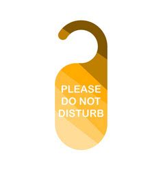 Dont Disturb Tag Icon Royalty Free Vector Image