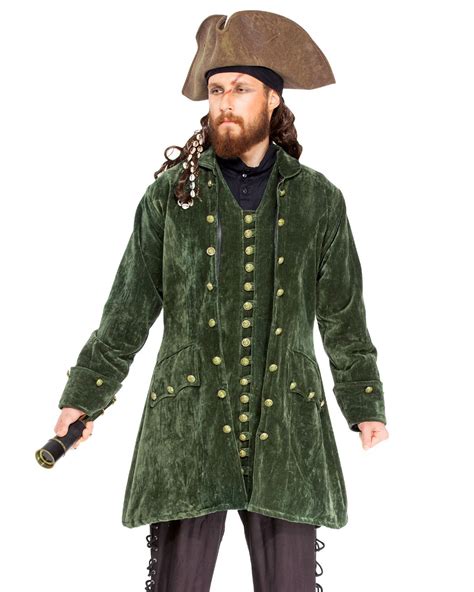 Mens Pirate Coats And Jackets Deluxe Theatrical Quality Adult Costumes