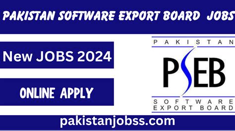 Pakistan Software Export Board PSEB Jobs 2024 Online Apply