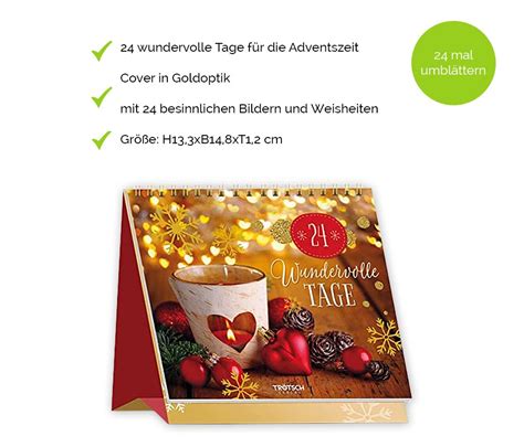 Weihnachtsgeschenk Tisch Adventskalender Hansen Obst