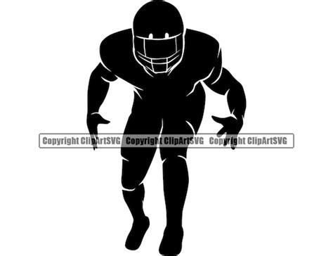 Football Player Tackle Helmet Sport Game Fitness Field Etsy