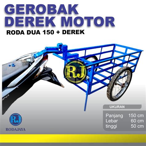 Jual Gerobak Derek Motor Roda Dua X X Cm Kereta Barang Alat