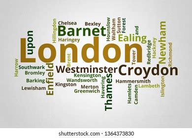 London Word Cloud Boroughs City Stock Illustration 1364373830 ...