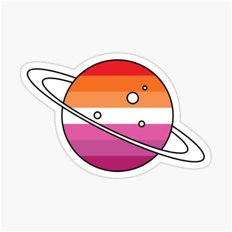 Lesbian Planet Sticker For Sale By Butchspace Redbubble