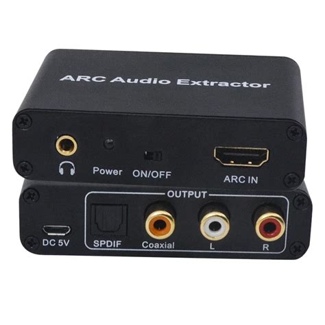 Hdmi Arc Audio Extractor Dac Arc L R Coaxial Spdif Jack Extractor