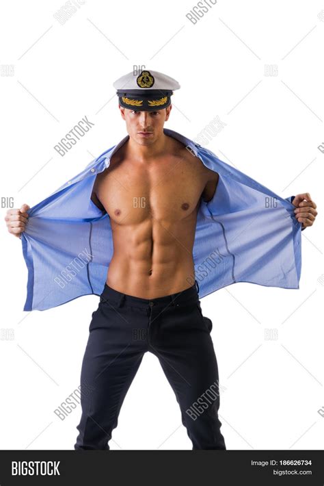 Muscular Male Sailor Image Photo Free Trial Bigstock