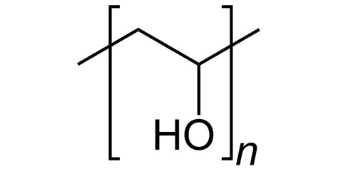 Simple Schematic Diagram Of Polyvinyl Alcohol Chemical Struc