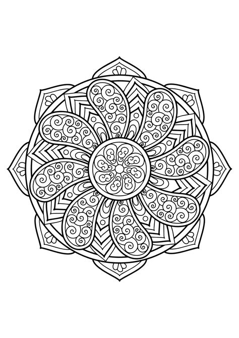 Mandala livre gratuit 27 Coloriages de Mandalas à imprimer pour adultes