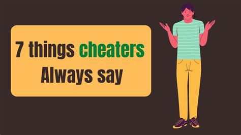 7 Things Cheaters Always Say Tutorology99 Relationship Love Youtube