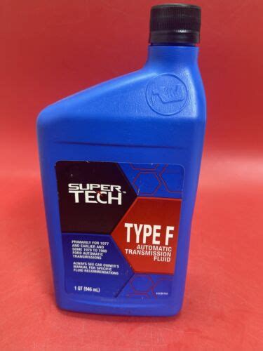 Super Tech Type F Automatic Transmission Fluid Quart Free Ship Usa