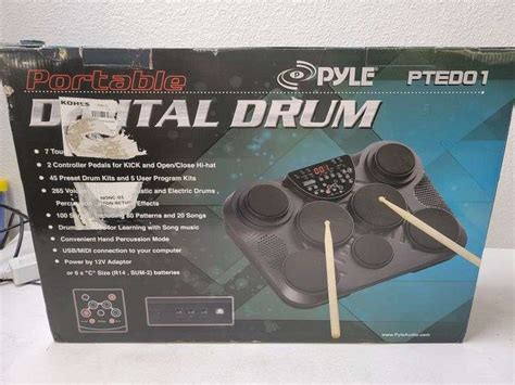 Pyle Pro PTED01 Electronic Tabletop Drum Kit Rio Grande Trade