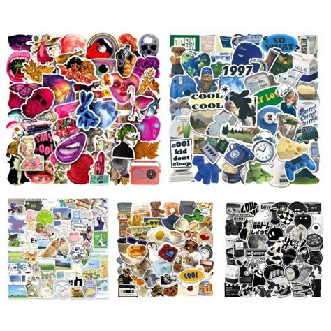 Graffiti Sticker Set Sticker Pack of 50 PCS Cute Waterproof Funny ...