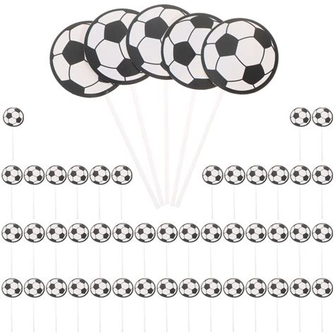 50 Pcs Fußball Kuchen Dekoration Cupcake Topper Party Sport Zylinder eBay