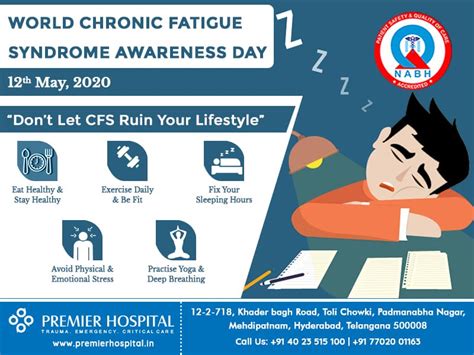 World Chronic Fatigue Syndrome Awareness Day May 12th 2020 Premier Hospital