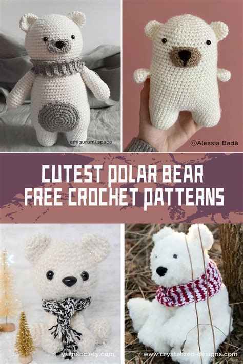 FREE Cutest Crochet Polar Bear Patterns IGOODideas