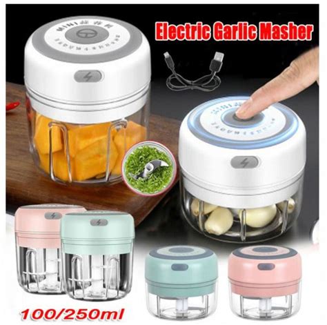 wireless garlic chopper electric mini food processor pencincang bawang