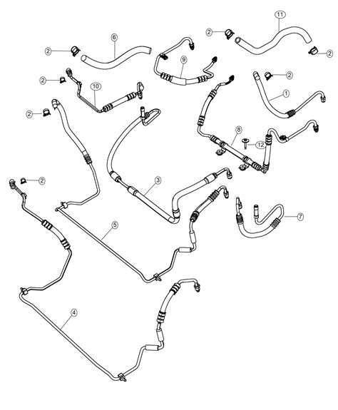 Jeep Wrangler Hose. Power steering return. [power - 68078359AL | Libertyville IL