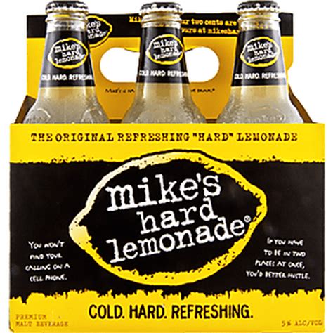 Mike's Malt Beverage, Premium, Hard Lemonade 6 ea | Beer | Phelps Market