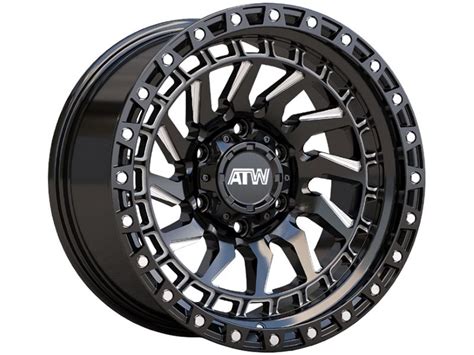 ATW Milled Gloss Black Culebra Wheels RealTruck