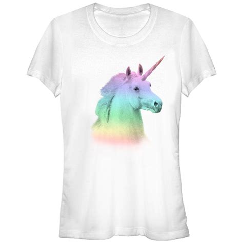 Juniors' Rainbow Unicorn T-Shirt - Walmart.com