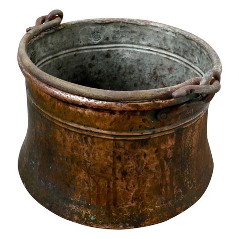 Early 19th Century Beaten Copper Cooking Pot Cauldron Vintage Copper