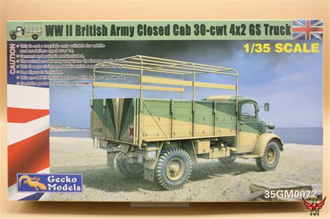 Gecko Models Wwii British Army Closed Cab Cwt X Gs Truck