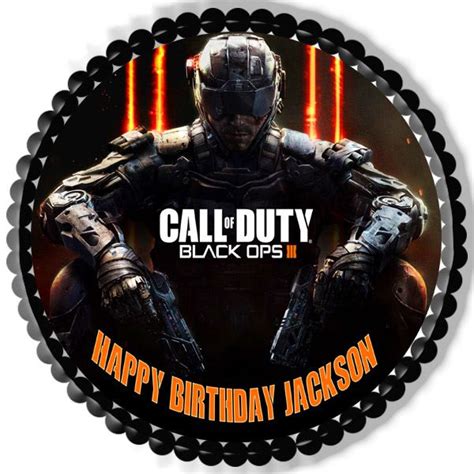 Call Of Duty Birthday Cake Toppers Birthday Messages