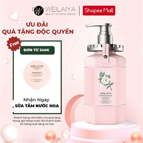 S A T M Tr Ng Da H Ng Hoa Tr Weilaiya Niacinamide Shower Gel Th M L U