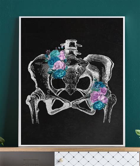 Physical Therapy Ts Pelvic Art Poster Print Wall Art Etsy In 2021