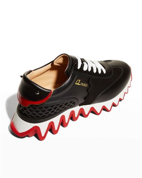 Christian Louboutin Loubishark Donna Red Sole Runner Sneakers Neiman