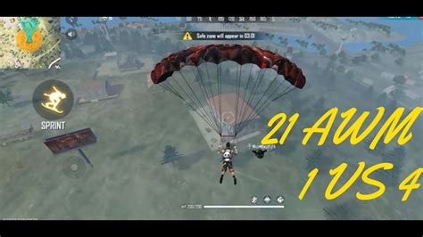 Hit 21 AWM Solo Vs Squad Awesome Gameplay Free Fire YouTube