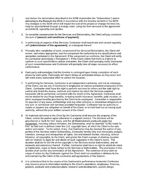 Vendor Agreement Template