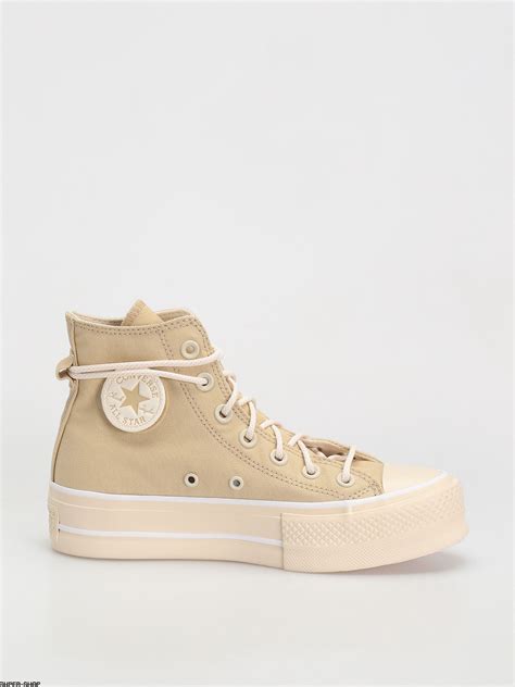 Converse Chuck Taylor All Star Lift Hi Chucks Wmn Oat Milk