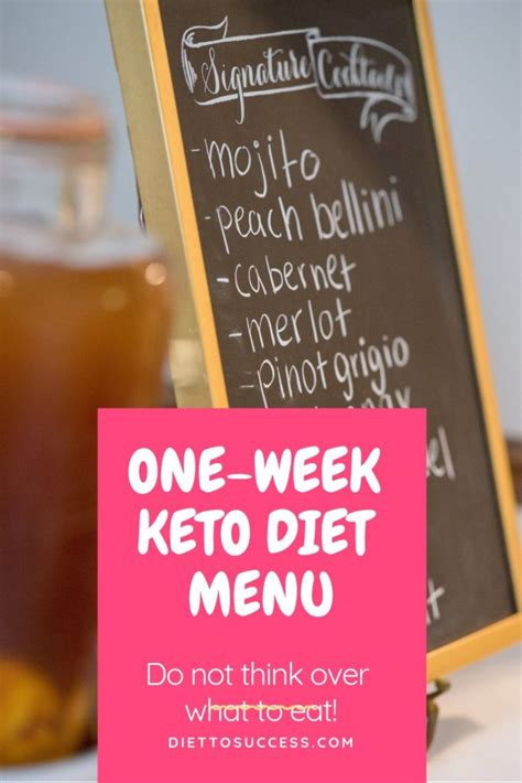 One-Week Keto Diet Menu for Beginners - DietToSuccess