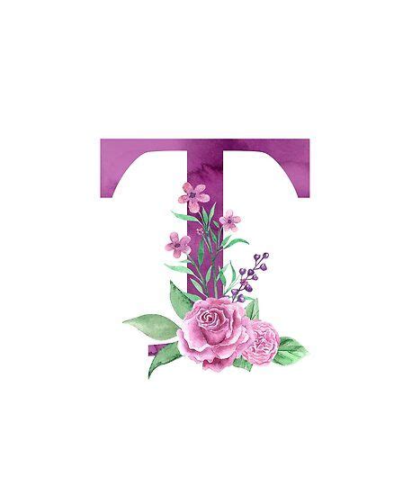 Monogram T Accompanied By A Lovely Pink Rose Bouquet Perfect Monogram