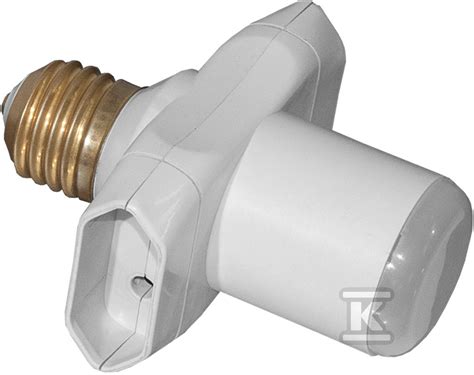 Adapter elektryczny wkręcany w gniazdo żarówki E 27 D 3806