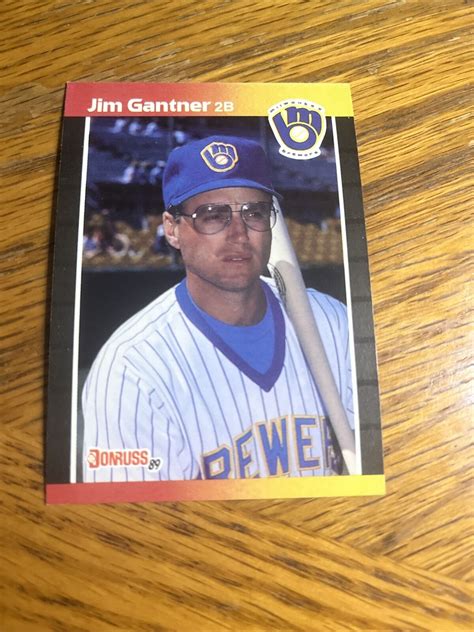 Donruss Baseball Card Jim Gantner Milwaukee Brewers Ebay