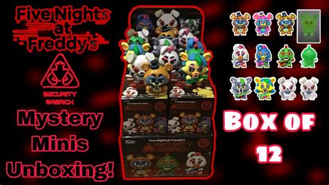 Fnaf Security Breach Full Case Of 12 Funko Mystery Minis Unboxing