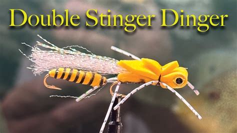 The Double Stinger Dinger - Wasp Fly Tutorial - YouTube